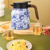 Винтажный цветочный изолированный чайник 1000 мл Мини-кофейник Офисный термос для чая Встроенный заварочный чайник для воды Кувшин для напитков Термос для кофе