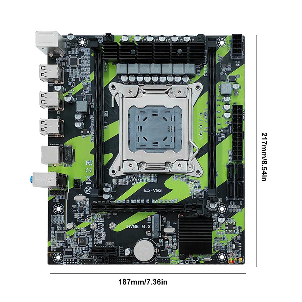 Материнская плата X79 с поддержкой процессора Intel Xeon E5-VG3-V2.1 LGA2011 DDR3 1333, 64 ГБ ОЗУ, материнская плата для ПК X79-M