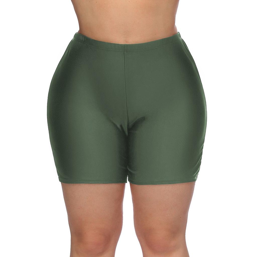 Charmleaks Женские плавки больших размеров с однотонным дном и высокой талией