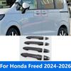 Аксессуары для Honda Freed 2024 2025 2026 Накладка на ручку боковой двери из углеродного волокна, Накладка на крышку бака топлива, Накладка на крышку маслозаливной горловины