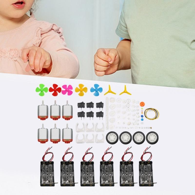 Mini Electric Motors 12V 10000RPM With Gears Battery Holder And Propeller For STEM Project And Model Building