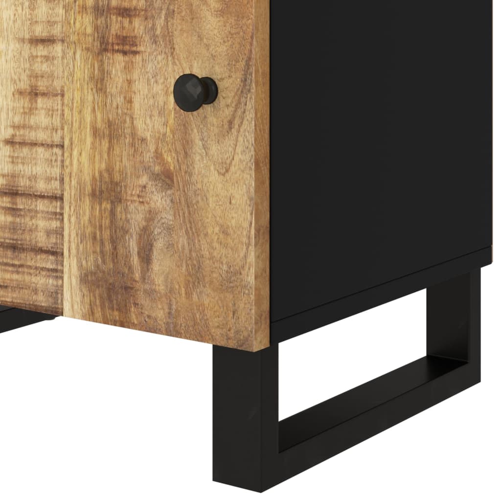 Nightstand 50x33x60 cm Solid Mango Wood & Engineered Wood