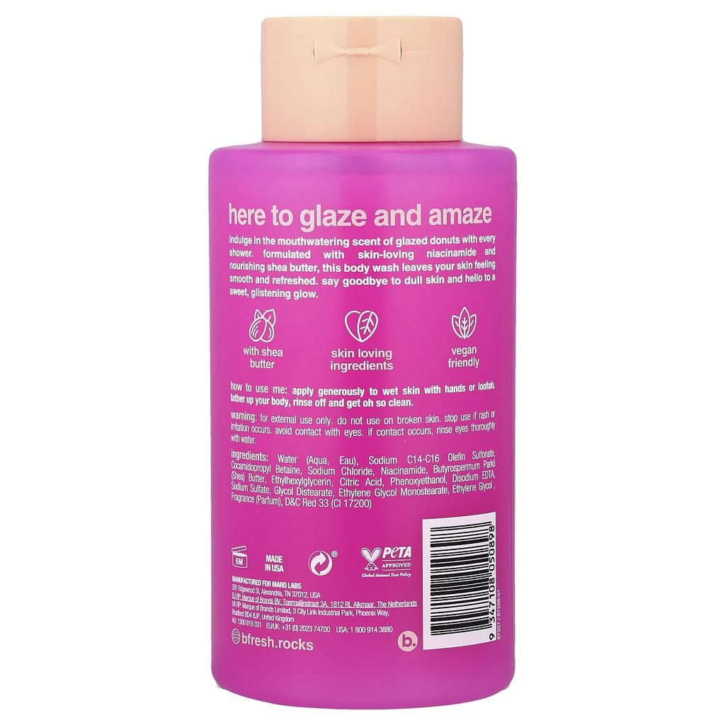 b.fresh It's Not Just a Glaze, Glowing Body Wash, Glazed Donut, 473ml (16fl Oz)
