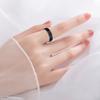 Женское магнитное кольцо с регулируемым отверстием, полированное, гладкое, гальванизированное, сплав, простое в стиле, украшение на палец для