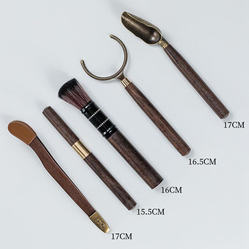 5 шт./набор чайных церемоний термостойкие чайные принадлежности кунг-фу деревянные китайские чайные ложки гунфу чайные щипцы иглы набор принадлежностей для чайной комнаты