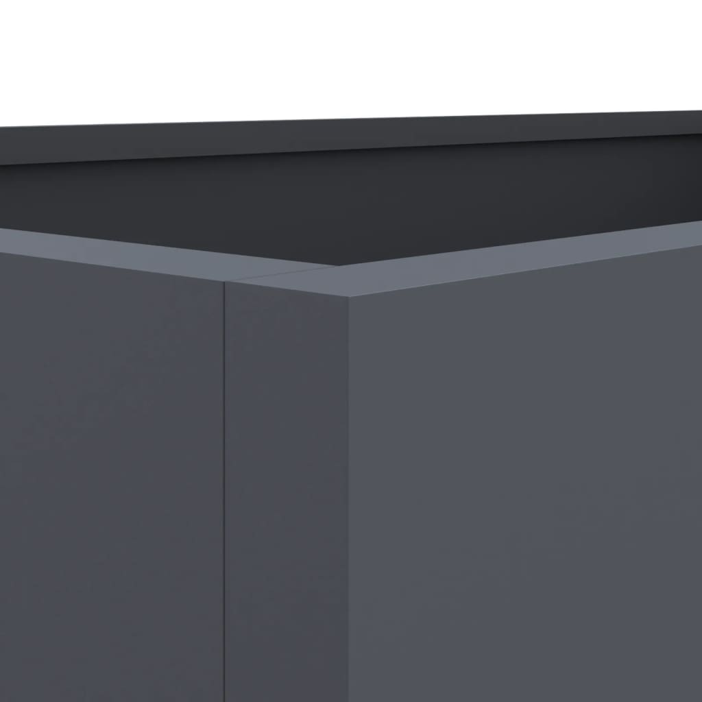 Plant Pot Anthracite 62 x 30 x 29 cm Steel