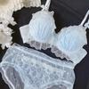 Japanese underwear women gather small breasts cute thin sexy lace no steel ring pure desire wind bra set bra