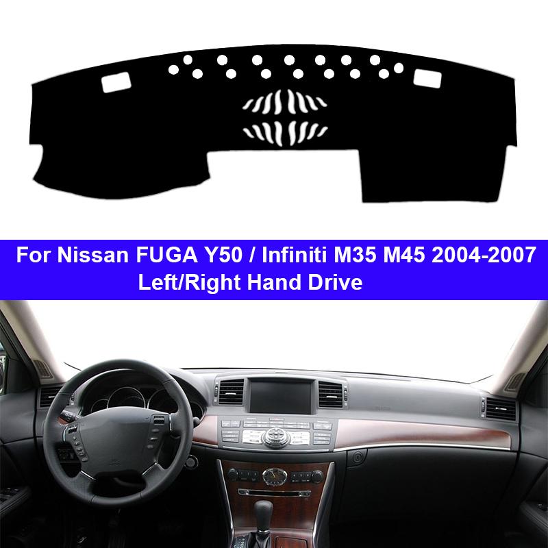 Автомобильный коврик на панель приборов для Nissan FUGA Y50 Infiniti M35 M45 2004 - 2009 LHD RHD Панель коврик Защита от солнца Коврик