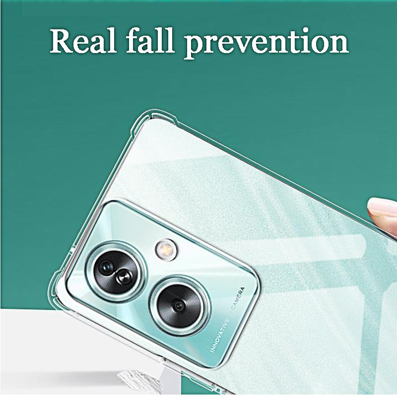 Противоударный прозрачный силиконовый мягкий чехол для Oppo A98 5G A38 A18 4G A79 5G A78 A58 4G A57e A17 A96 4G A77 5G прозрачный чехол