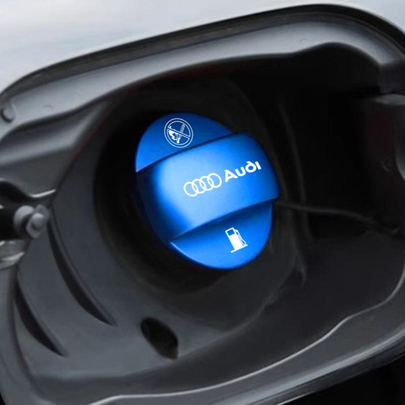 Aluminum Alloy Car Fuel Tank Cap Refuel Box Trim Cover For Q5 S Line A3 A1 A4 B8 B7 A6 A5 A7 A8 B9 B6 C6 Q2 Q3 Q5 Q7 Q8 TT S3