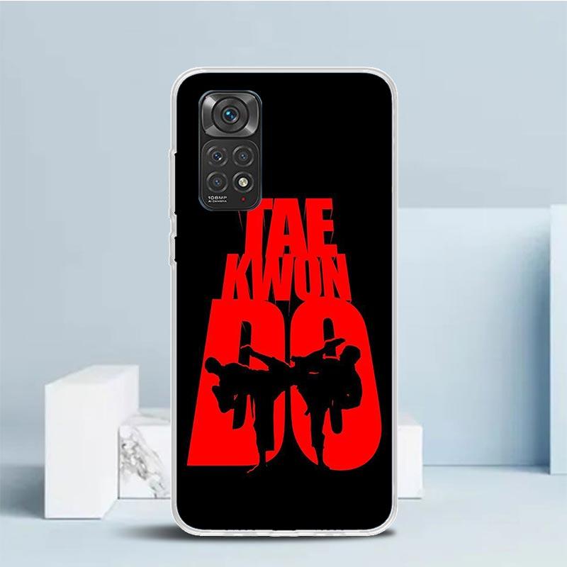 Чехол для телефона Кунгфу Тхэквондо для Xiaomi Redmi Note 15 14 14S 13 12S 12 Pro Plus 11S 11 11T 11E 10S 10 + Мягкая задняя крышка из ТПУ Redmi