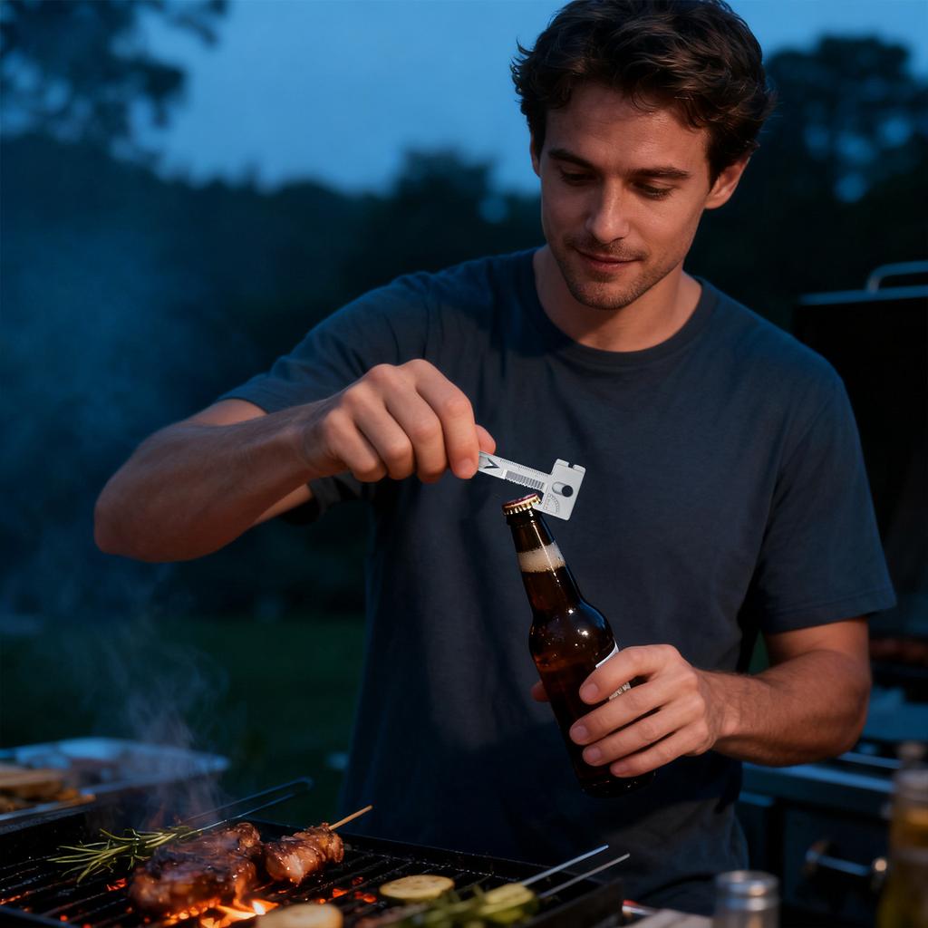 Multi Tool Set, Including Magnetic And Screwdrivers, Ultra-thin And Lightweight Design, Heat-treated Stainless Steel,