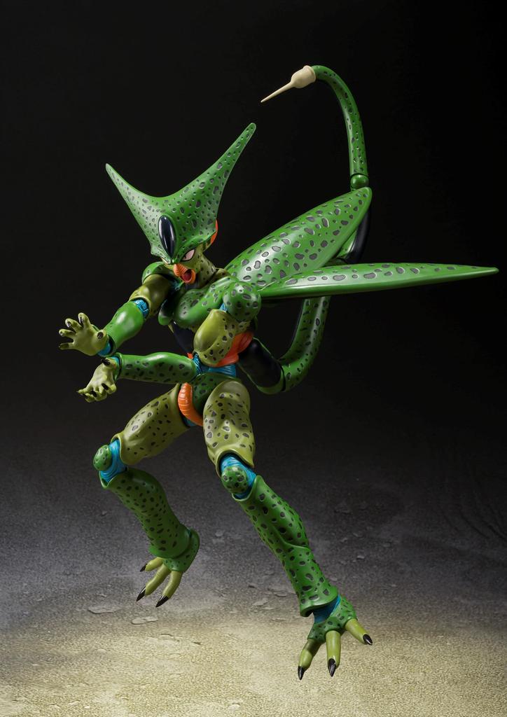 TAMASHII NATIONS Dragon Ball Z Cell Первая форма 170 мм окрашенная подвижная фигурка SHFiguarts приблизительная. АБС и ПВХ