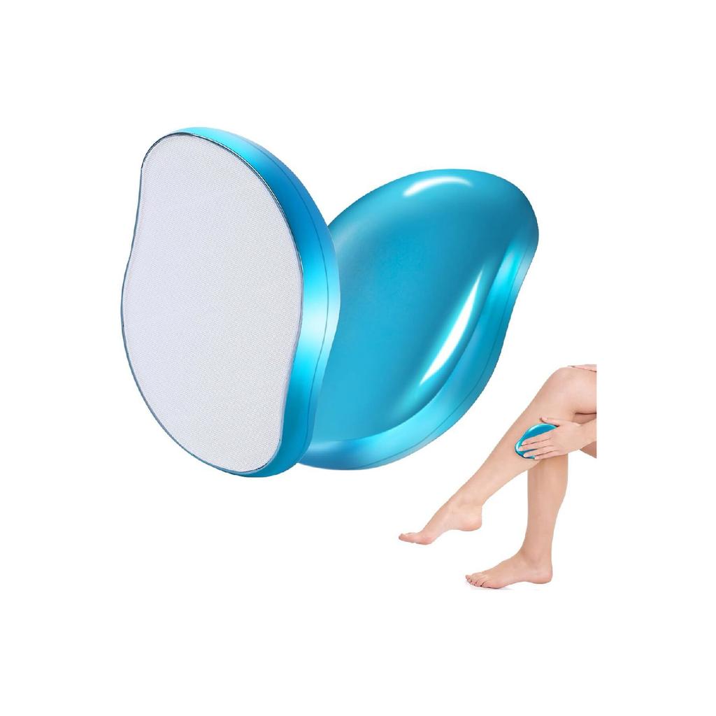 Epilation Tool Feather Eraser Hair Remover Physical Crystal Epilator And Horsehair Cellulite Brush Set Of 2