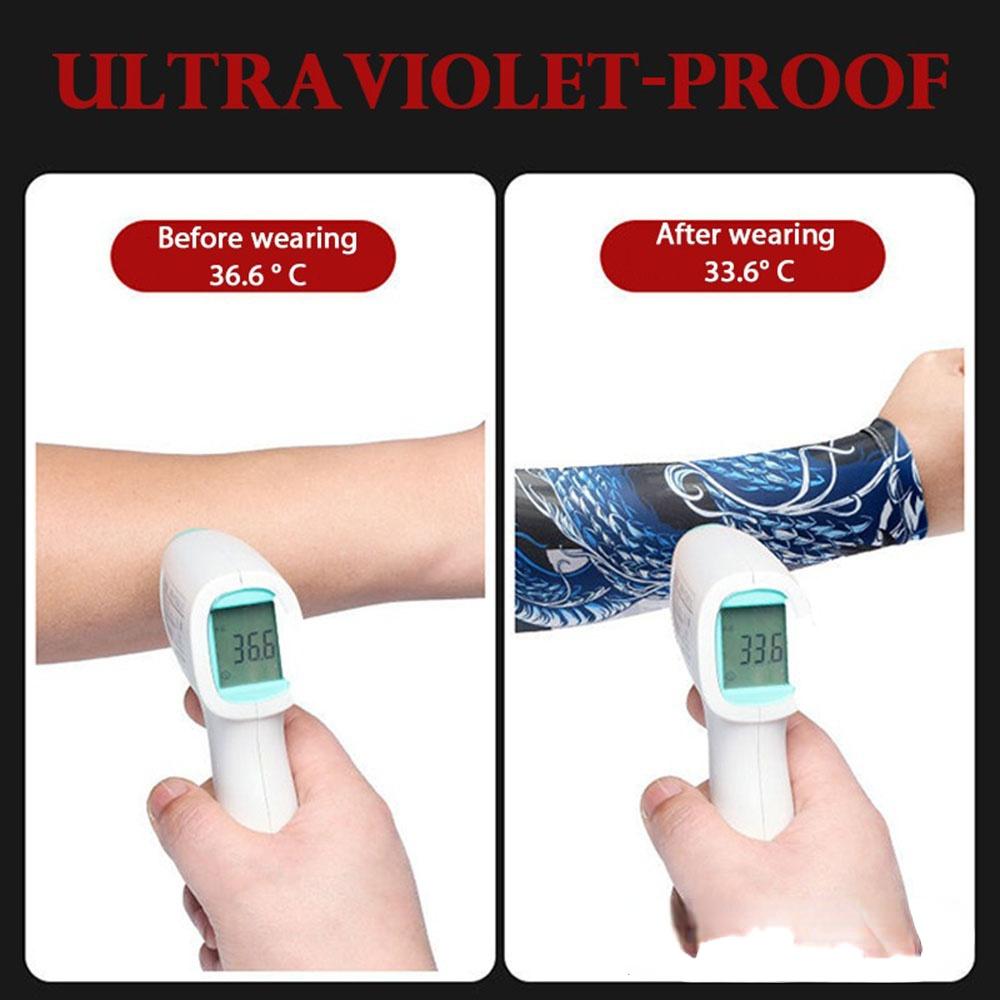 1 пара УФ-защиты от солнца, охлаждающий рукав, солнцезащитный чехол, спортивный баскетбол, гольф, защита рук, длинная