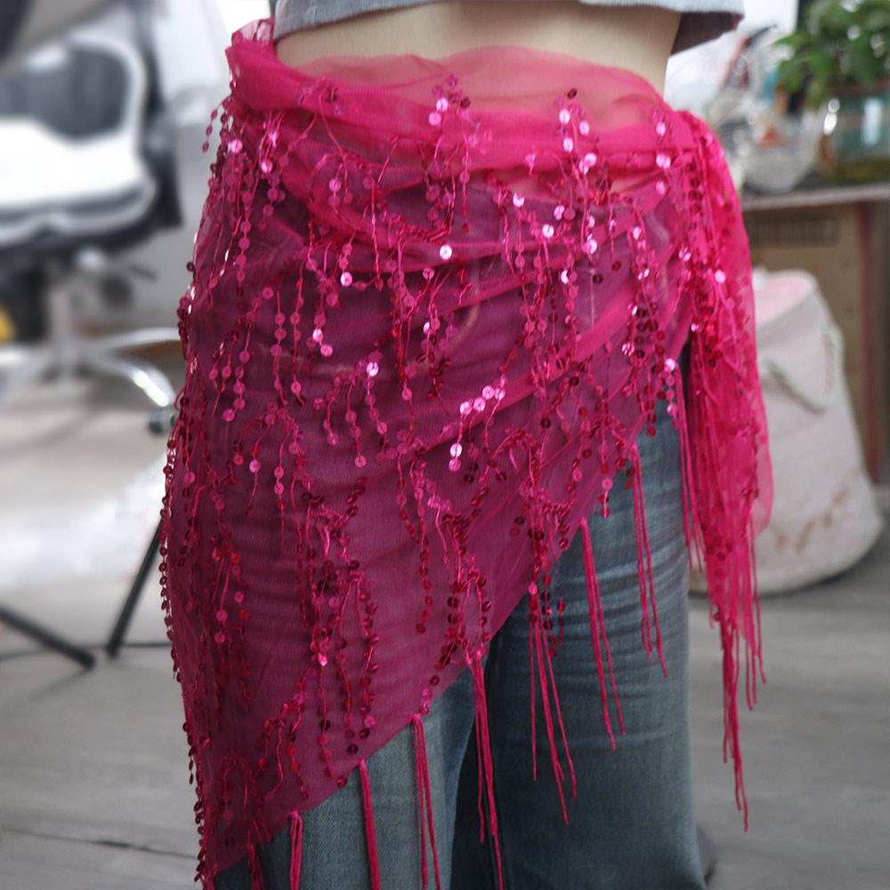 Tassel Belly Dance Hip Scarf Triangular Dancer Skirt Indian Style Women Waist Chains For Girl