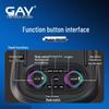 Портативная Bluetooth-колонка GAV K6 для KTV с двумя микрофонами, вилка CN (адаптер в комплекте) (Китайская версия)