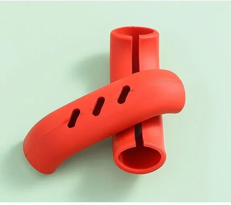 Silicone Pan Handle Ironing Sleeve Iron Pan Wok Handle Heat Resistant Wear-resistant Insulated Ear