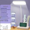 LED Eye-Care Desk Lamp with Pen Holder - Student Dorm & Office USB Night Light