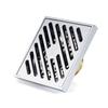 Modern Bathroom Accessories 10x10cm Shower Floor Drain Cover Tile Insert Brass Anti-Odor Chrome Finish Brushed Surface