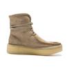 Clarks Оригинальные ботильоны на шнуровке с круглым носком для женщин, светло-коричневые 261634124