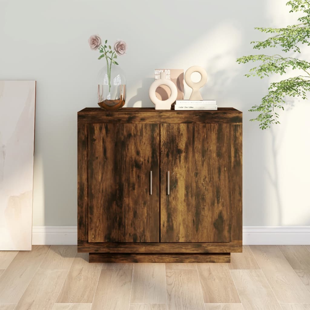 Sideboard Smoked Oak 80x40x75 cm Particleboard