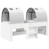 Bed with Tunnel 4 pcs White Particleboard