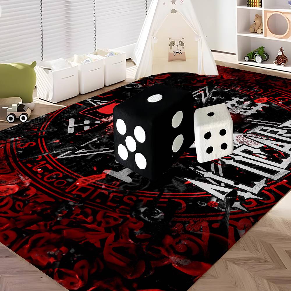 Horror Anime H-Hellsing Floor Mat INS Style Soft Bedroom Floor House Laundry Room Mat Anti-skid Household Carpets