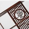 Window Lattice Chinese Walnut Display Shelf Walnut Wood Tea Organizer  Living Room