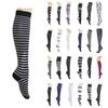 Men And Women's Absorb Sweat Print Nylon Long Tube Compression Outdoor Sports Socks
