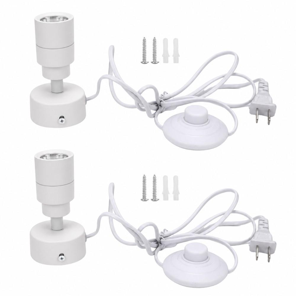 2 Pack Adjustable Head LED Up Lights 5W LED Spotlight Energy Efficient Spotlight  For Artwork