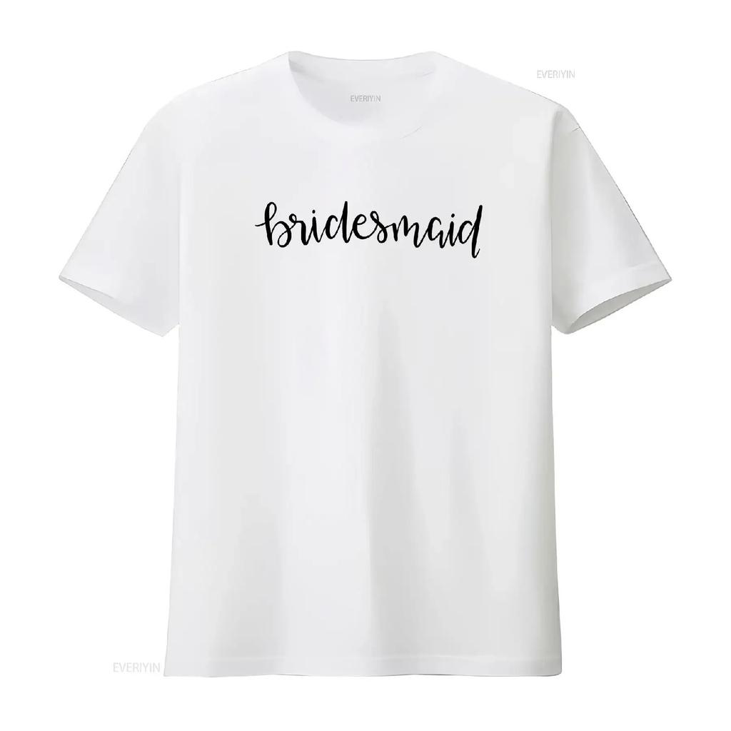 Bridesmaid T Shirt Sleep Getting Ready vintage Washed Stylish Breathable Versatile designer clothes homme graphic Slightly