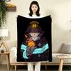 1PC Fire Force Patterned Flannel Blanket Suitable For All Seasons For Home Decor Warmth And Comfort Gifts Holiday Present