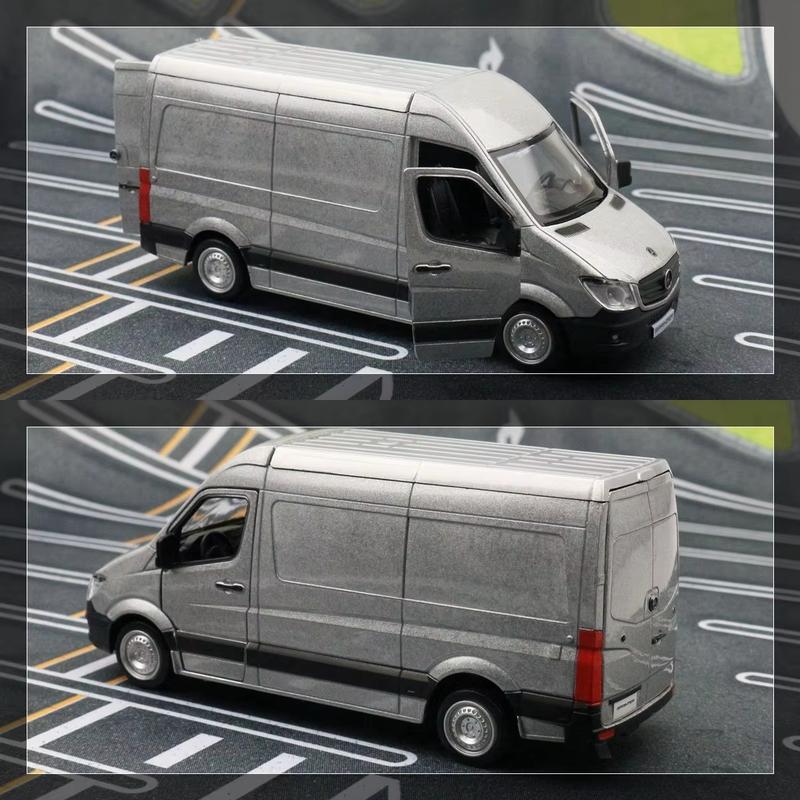 1/36 Mercedes-Benz Sprinter MPV Toy Van For Children RMZ City 1:36 Diecast Miniature Car Model Pull Back Collection Gift Kid