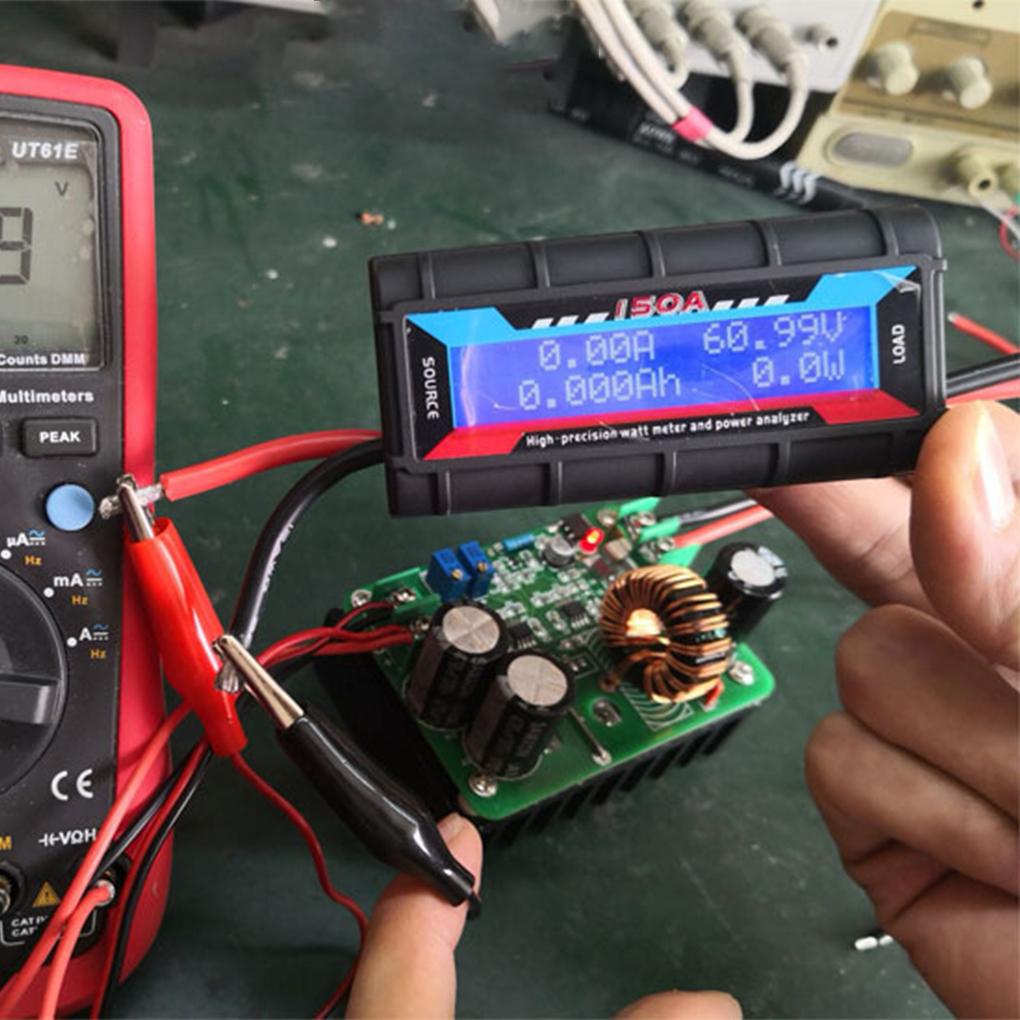 Портативный многофункциональный тестер для Power Bank, легко читаемый, яркий, синий ЖК-дисплей с подсветкой