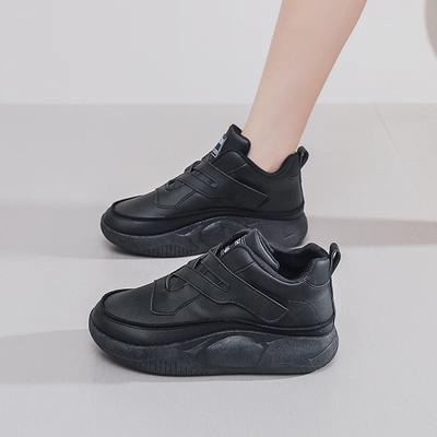 Женские кроссовки из ПУ кожи на шнуровке, размер 36, оксфорды на каблуке 33, обувь, белые кроссовки на платформе, спортивные, высокого класса, недорогие, кеды