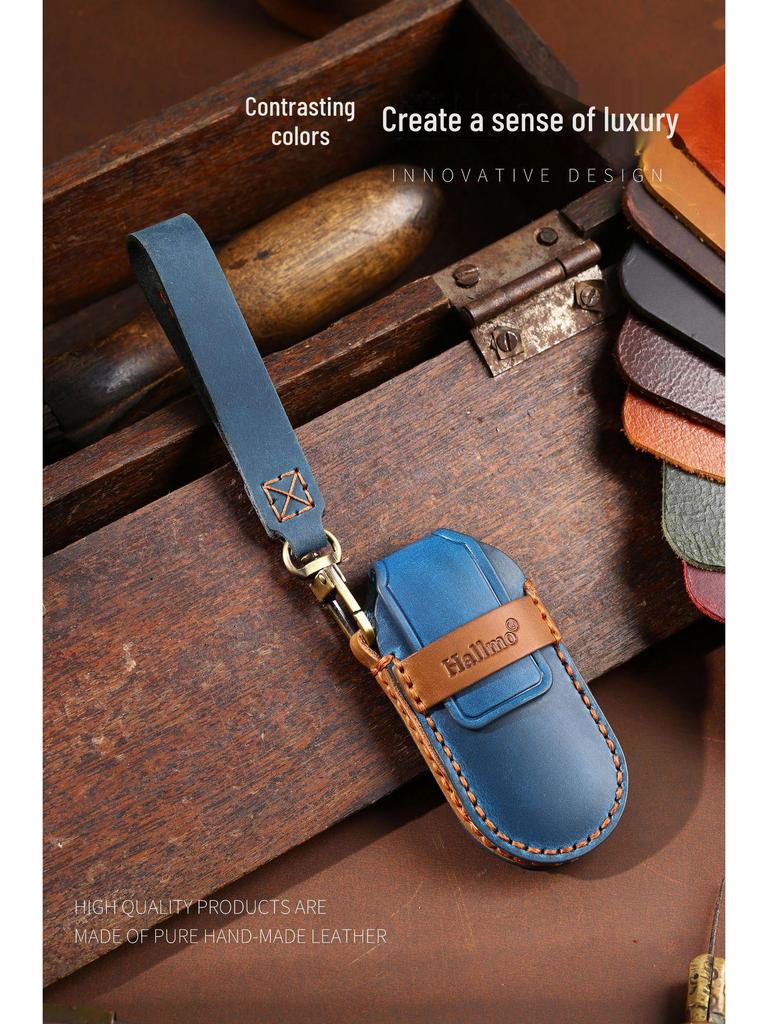 Чехол для дистанционного ключа из натуральной кожи для QJM M5 2022 года и AITO Jinkang Seres M7