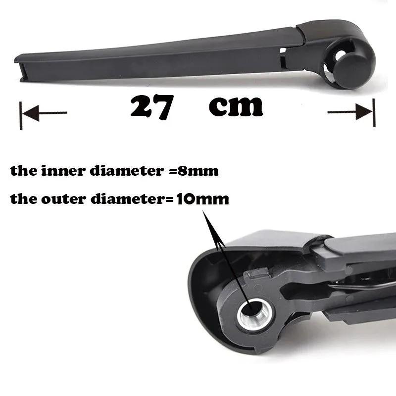 13" Rear Wiper Arm & Blade for Mk6 Station Wagon 2009-2013, V50 Wagon, 3rd Gen Compact Hatchback, Compact MPV