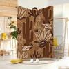 Style Desert Mood Throw Lightweight g Flannel Blanket Soft Skinfriendly for Summer Cooling