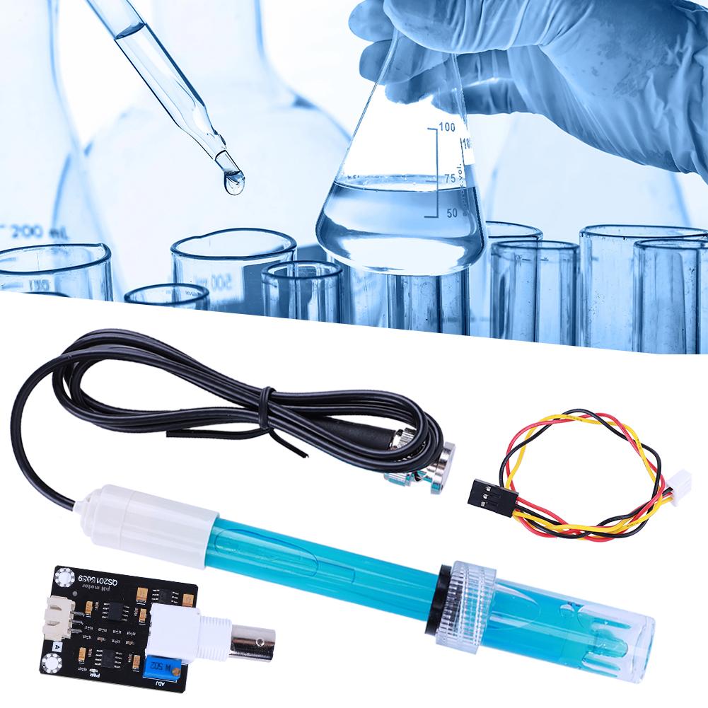 Датчик PH-электрода 0-14 PH с датчиком PH-зонд Сменный PH-зонд для лабораторного контроллера аквариума