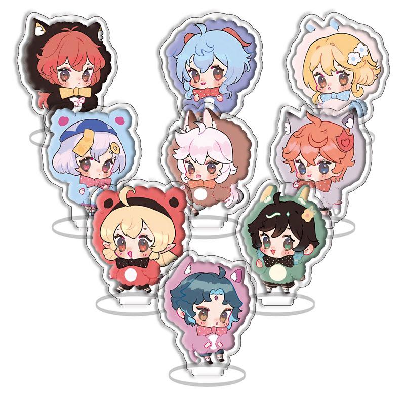 Milk Tea, Acrylic Standing Brand, Nine-Piece Pendant Game Merchandise