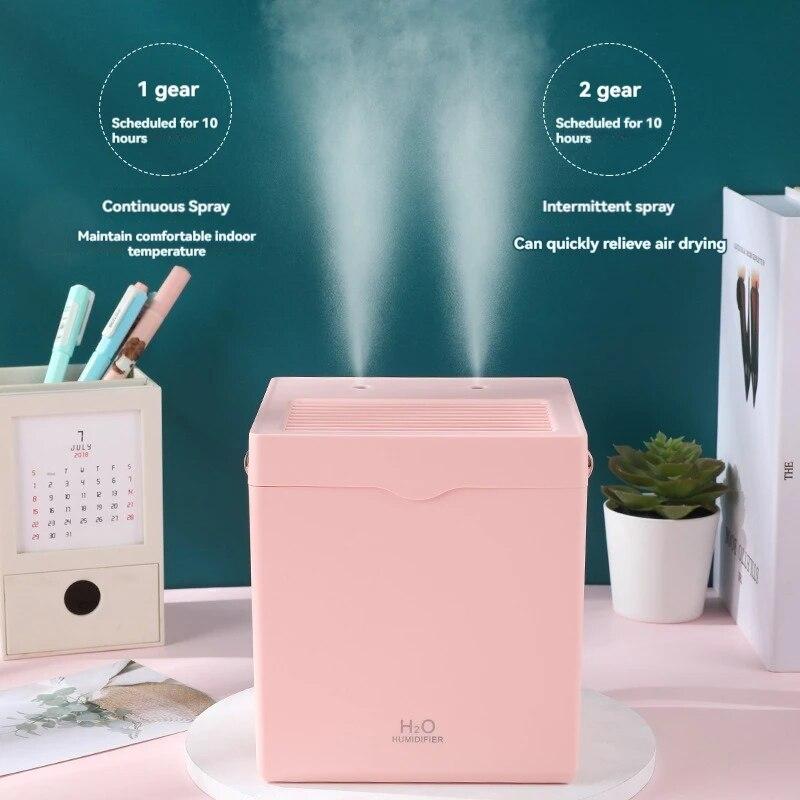 Household Humidifier – Large Capacity & Dual Spray, Air Purification, Hydration & Drying for Living Room & Bedroom