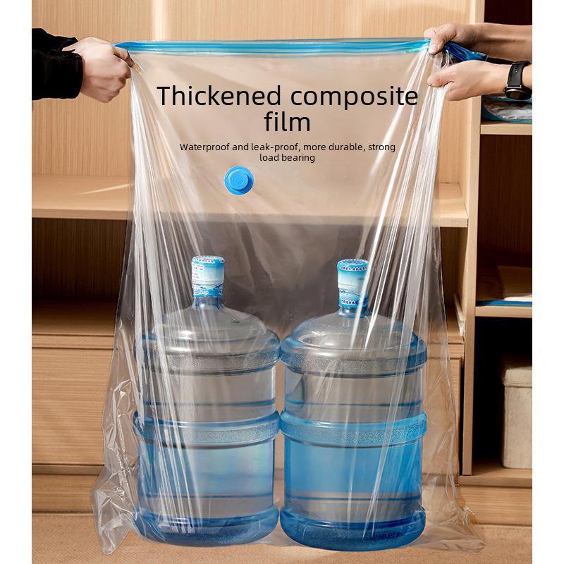 Large Transparent Vacuum Compression Quilt and Clothing Storage Bag