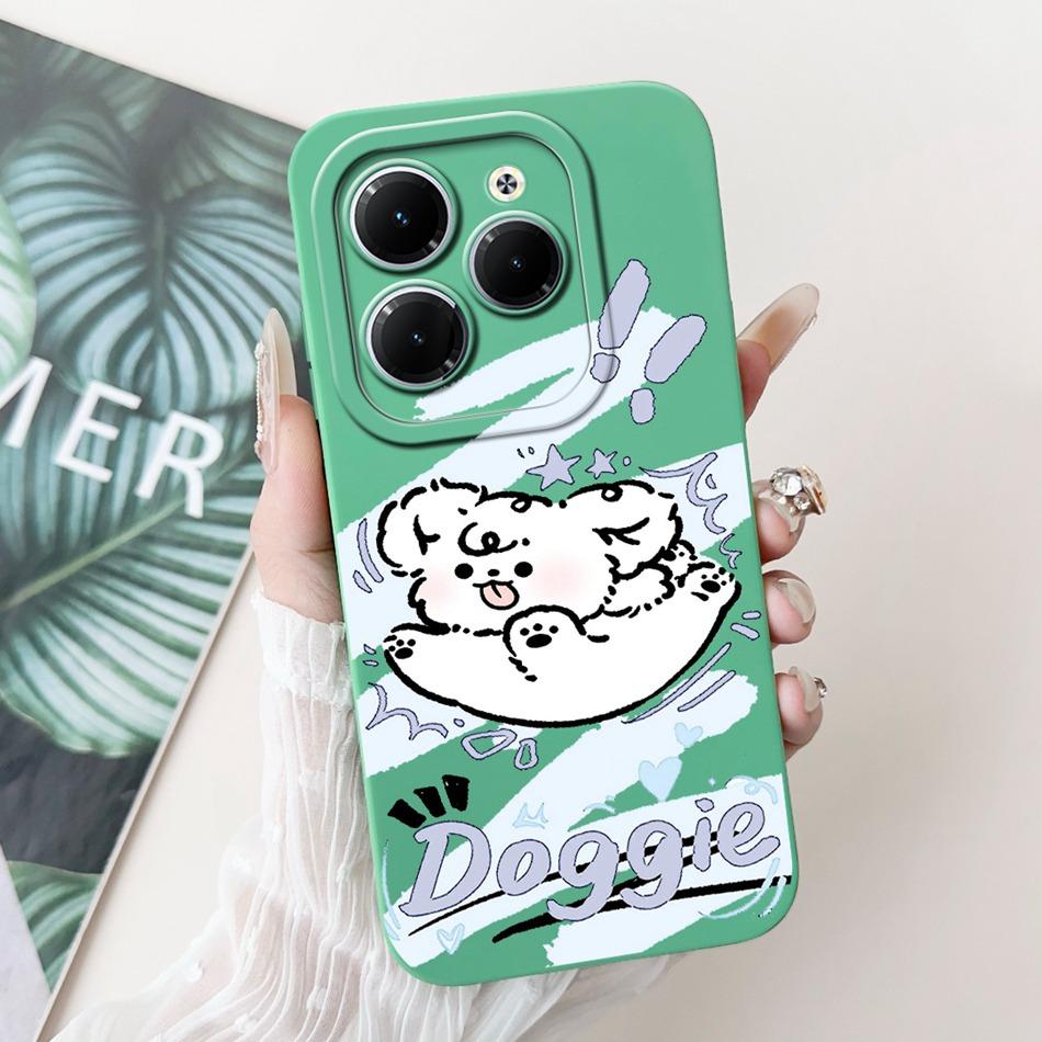 Чехол для Infinix Hot 40 Pro Hot 40 40i 40Pro Hot40 Hot40i Милый Мультяшный Панда Кролик Мягкий Силиконовый Ударопрочный Чехол для Телефона