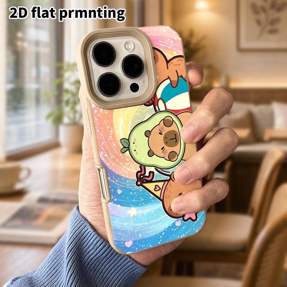 Phone Case: Lambskin 2D Flat Samsung Galaxy A34 A35 M05 M06 S20 S22 S21 FE Plus 5G Protective Case, Rainbow Starry Sky, Christmas and Halloween Gift