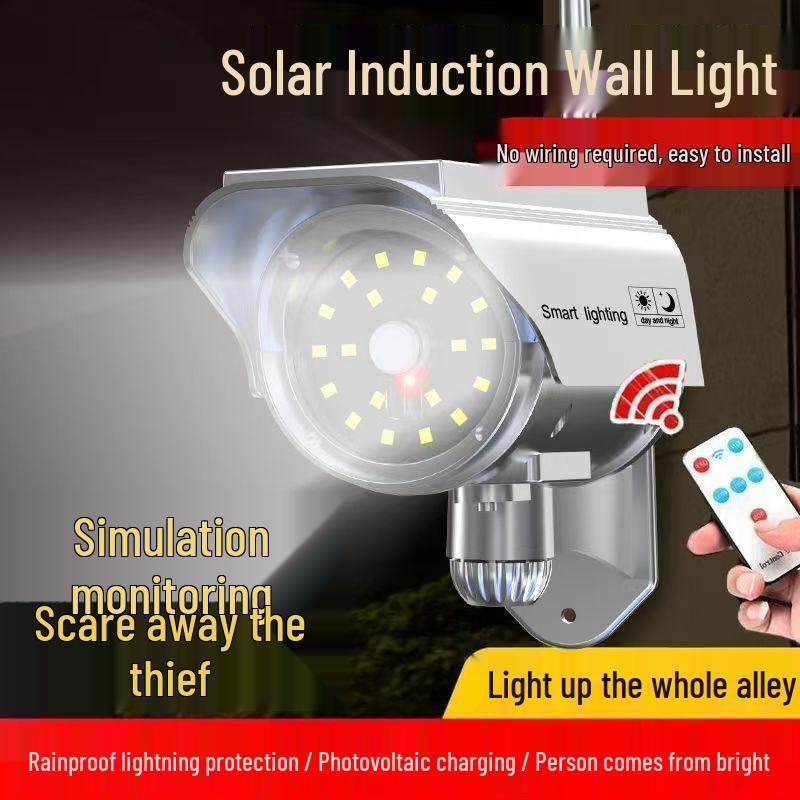 Solar-Powered Outdoor Security Camera with Voice-Activated Alarm and Motion Detection