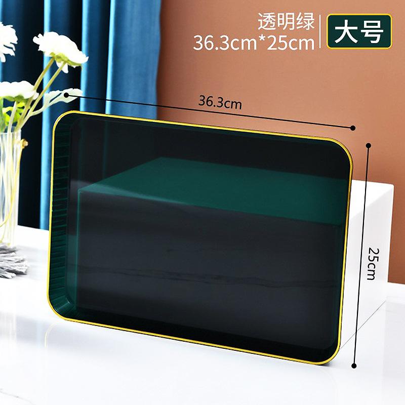 Пластиковый поднос Nordic Phnom Penh, прозрачный прямоугольный поддон, большая тарелка, принадлежности для хранения чая, напитков, продуктов, поднос для гостиничного обслуживания