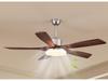 Modern Chinese-Style Ceiling Fan with Light for Living, Bedroom, and Dining Rooms