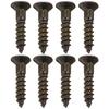 Scud Escutcheon Screw, Front, Metric, Flat Head, 8P, Black, PSH-08BH