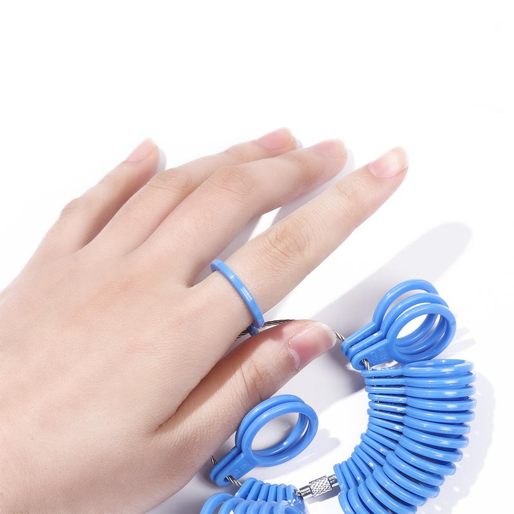 Plastic US/UK Generic Jewelry Size Gauge Tool Loop Jeweler Jewelry Measurement Ring Finger Sizer